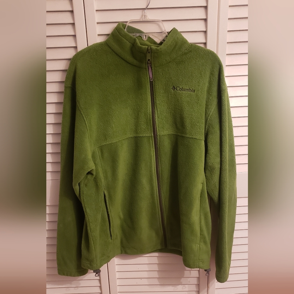 Columbia Olive Fleece Jacket